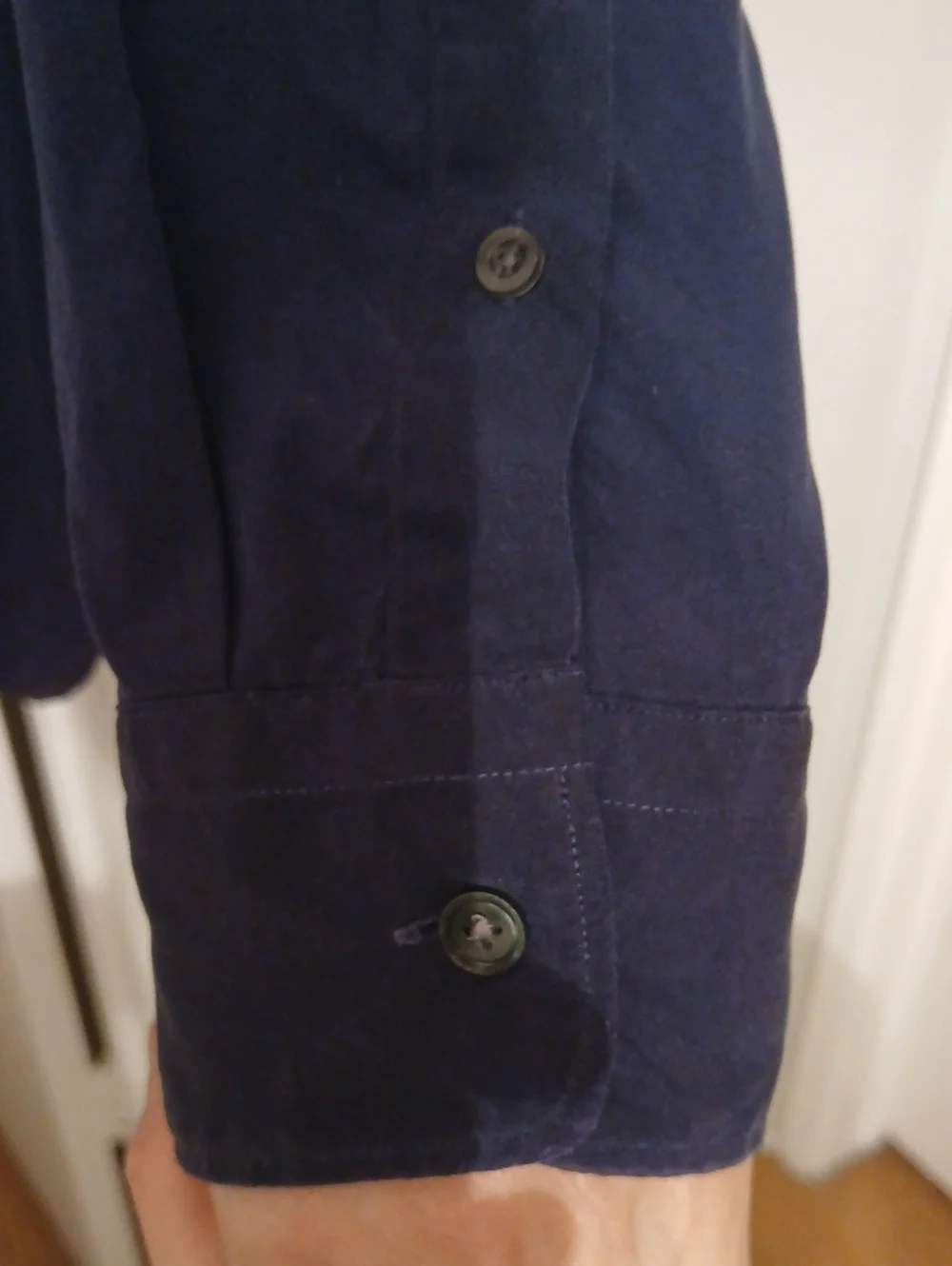 J. Crew Men's Button-Down Shirt in Navy Blue
